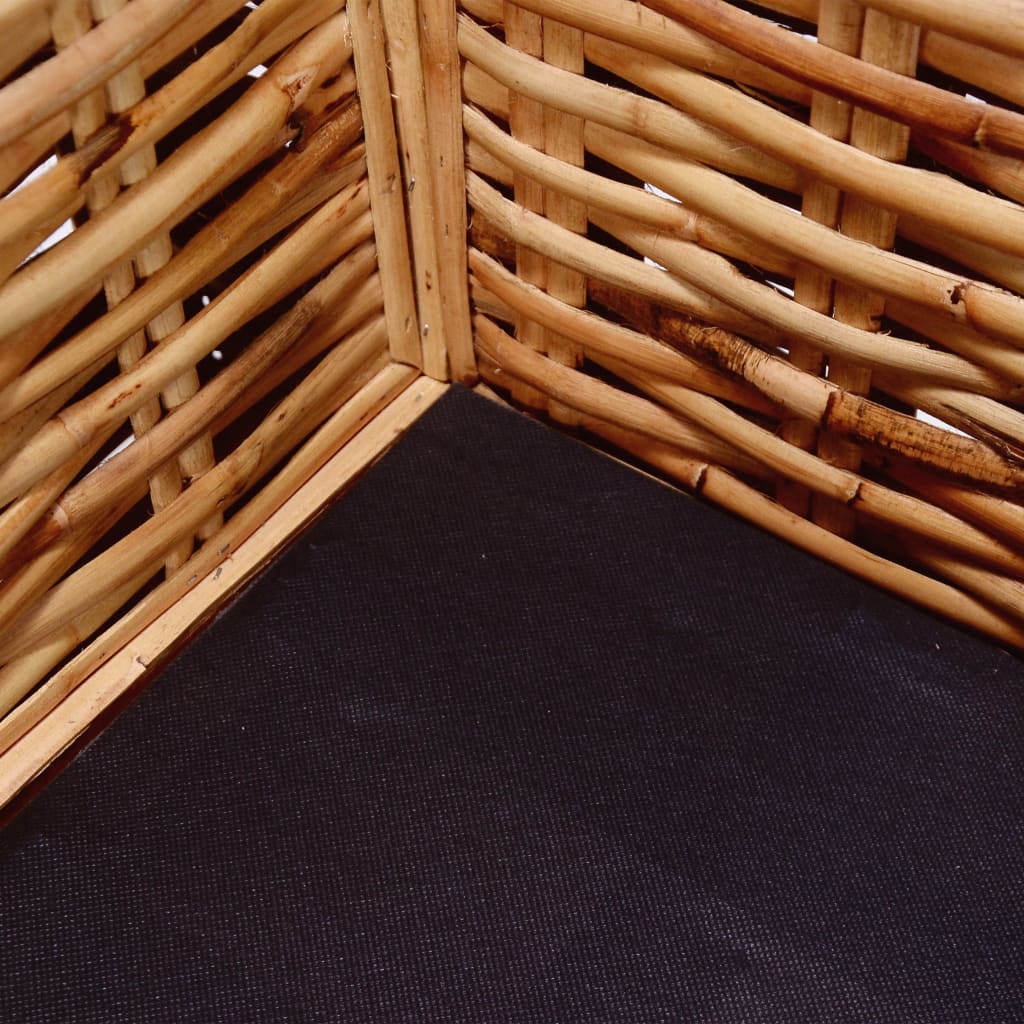 Trädgårsdsoffa 3-sits naturlig rotting