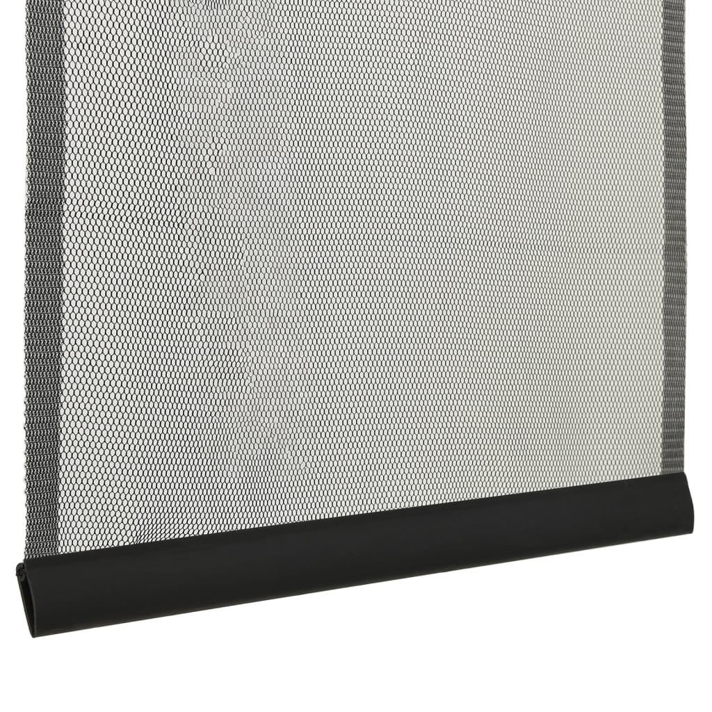 Insektsnät med 5 lameller för dörr svart 120x240 cm