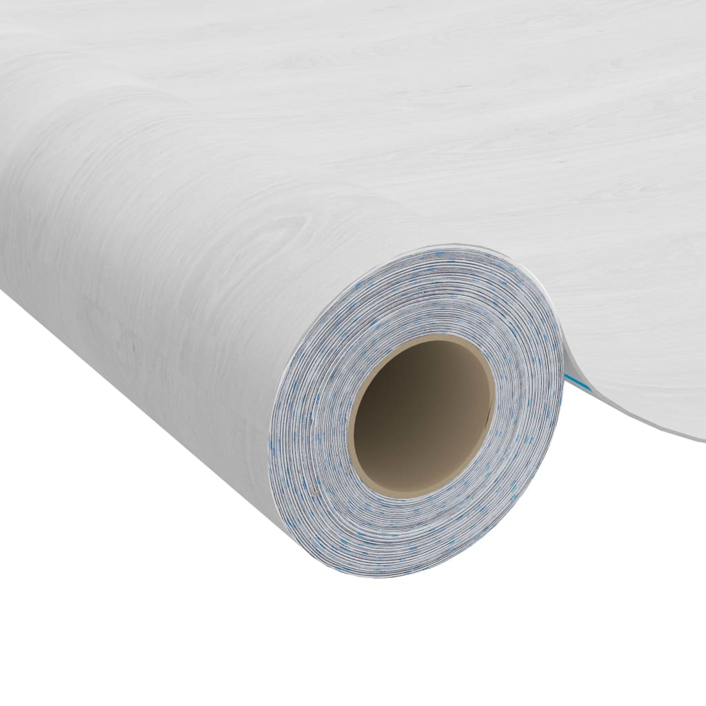 Dekorplast 2 st vitt trä 500x90 cm PVC