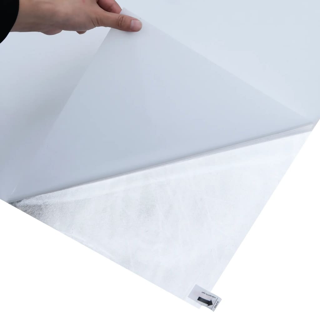 Fönsterfilm statisk frostad transparent vit 60x2000 cm PVC