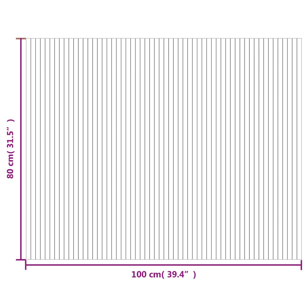 Matta rektangulär brun 80x100 cm bambu