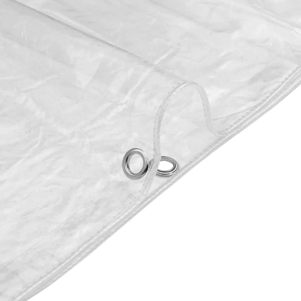 Klar presenning med öljetter 2x5 m PVC