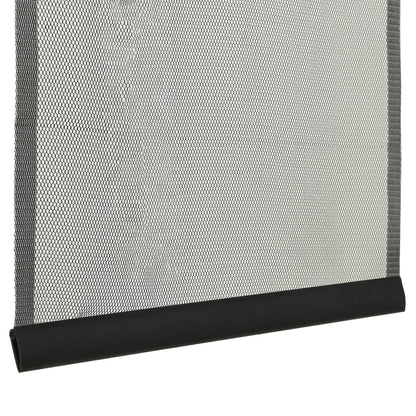 Insektsnät med 5 lameller för dörr svart 120x240 cm