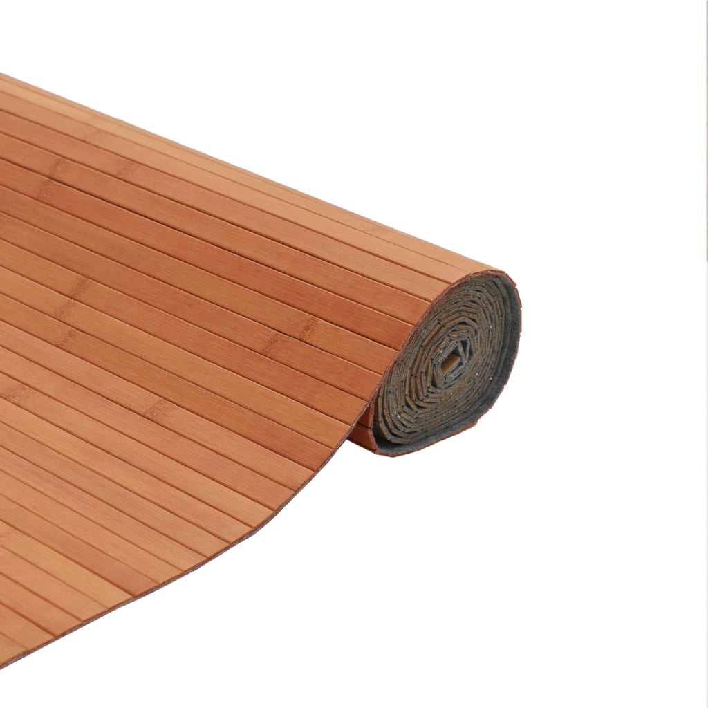 Matta rektangulär brun 80x100 cm bambu