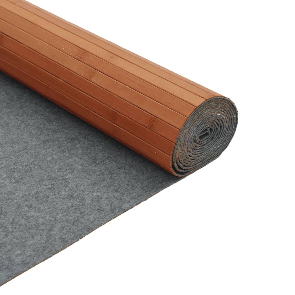 Matta rektangulär brun 80x100 cm bambu