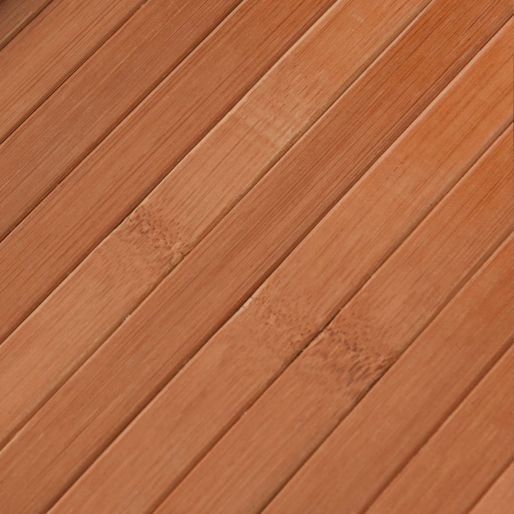 Matta rektangulär brun 80x100 cm bambu