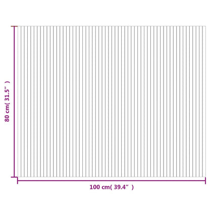 Matta rektangulär brun 80x100 cm bambu