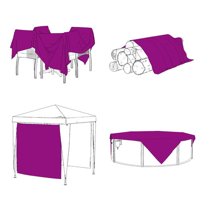 Klar presenning med öljetter 2x5 m PVC